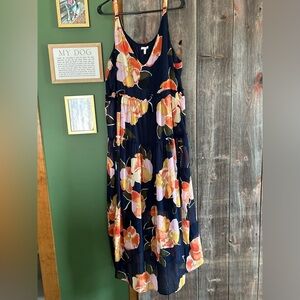 Maurices Navy Floral Maxi Dress